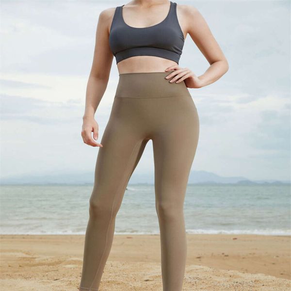 Lu Lu Pant align Yoga Align taille haute sans couture femmes Gym fesses ascenseur Compression Leggings Fitness femme ventre Nylon pantalon Jogger