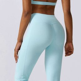 Lu Lu Pant Lemon Yoga Femmes Stretch Fitness Pantalon Sport Bell Bottoms Pantalon Lady Runing Push Up Gym Danse Activewear Flares Nylon Yoga Leggings