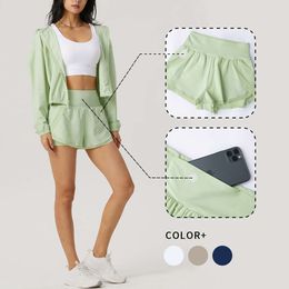 Lu Lu Shorts alinea Lemon Yoga Envío gratis pantalones cortos deportivos pantalones ajustados transpirables para mujer fitness gimnasio push ups ropa deportiva corta Jogger