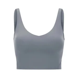 Lu Lu Yoga Bra Align Tank Womens Sport Bra Classic Fitness Populaire Butter Soft Tank Gym Crop Crop Yoga Vest Beauty Back Back Tocoproof avec 234