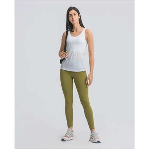 Lu Lu Yoga Lemon Brand Sustitutos Sujetador deportivo Fitness Top deportivo Correr al aire libre Camisetas sin mangas para entrenamiento Blusa corta de dos piezas Chaleco de mujer Align AL