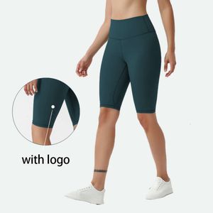 Lu Lu Yoga citron offre spéciale à durée limitée avec taille haute fesses Shorts femmes été respirant cyclisme sport serré Fitness L