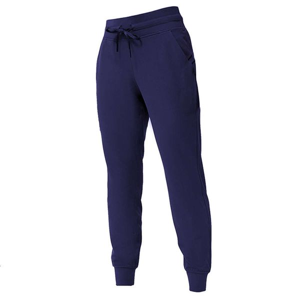 Lu Lu Yoga citron prêt à RuLu pantalons de survêtement avec femmes taille haute gymnase cordon pantalons de survêtement Fitness pantalon ample femme Worko