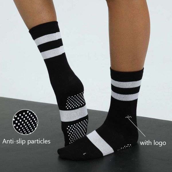 Lu Lu Yoga citron chaussettes de sport marque avec chaussettes en Silicone antidérapantes résistantes à l'usure chaussettes de sport confortables chaussettes de cyclisme chaussettes de football