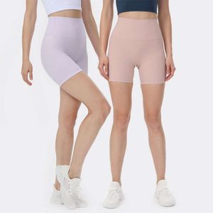 Lu Lu Yoga citron avec femmes côtelé sans couture avant short de motard pêche hanche Push Up collants de course pantalons de Fitness pantalon d'entraînement