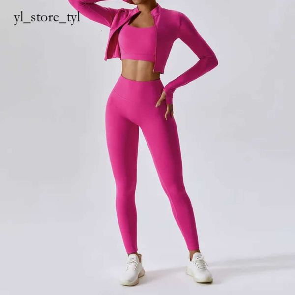 Lu Lu Yoga Tracksuit Gym Fitness Sports Sports pour les femmes Lu Lemmm Wokrout Women Clothes Pantal