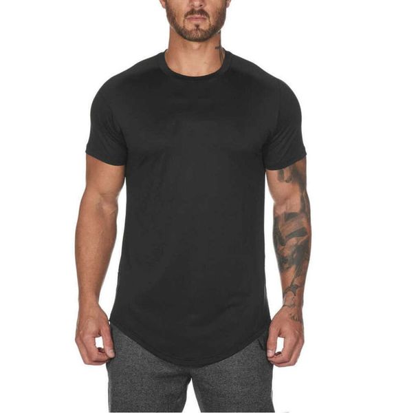 Lu Lus T-shirt de sport pour hommes Luluemon entraînement de fitness séchage rapide élastique lâche respirant à manches courtes façonnage tenues de yoga style décontracté en gros