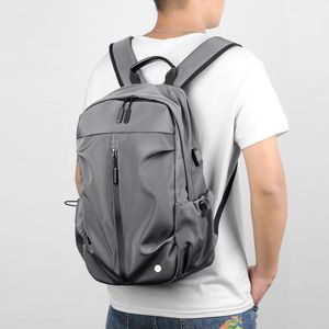 Lu hommes sac à dos en Nylon étudiants Campus sacs de plein air adolescent haute capacité sac à dos tendance coréenne avec sacs à dos pochette d'ordinateur