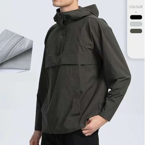 lu Männer Kapuzenjacke Outdoor Laufen Klettern Kleidung Wasserdicht Warm Schnell Trocknend Angeln Radfahren Wandern Sportjacken Neuer Stil Mode all-match686