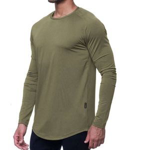 Lu Men Vente chaude Yoga Outfit Sport À Manches Longues T-shirt Hommes Sport Style Entraînement Serré Vêtements De Fitness Élastique À Séchage Rapide Porter nouveau LU LU L3