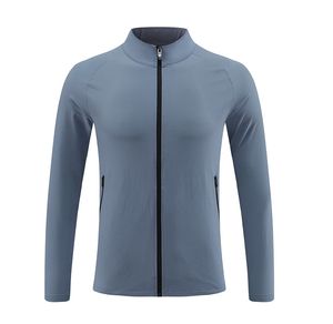 Lu Men New Sports Zipper Jacket Casual Brethable Brethable Outdoor Jogger Vestes Tenue de randonnée Cardigan Matériau Outwear 3018
