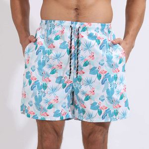 Lu Men Shorts Summer Sport Workout Quick Dr Short Men Beach Short Plu Size E Swim Trunk Swimmg Bathg Suit Men Floral