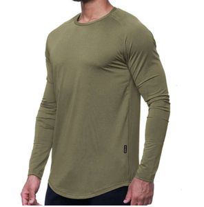 lu Traje de yoga para hombres Camiseta deportiva de manga larga Estilo deportivo para hombres Entrenamiento ajustado Ropa deportiva Ropa elástica de secado rápido Adelgazante gfhdfh Delgado y delgado 65