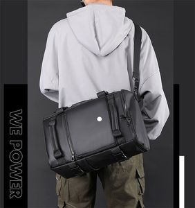 Lu sac à dos pour hommes sac dordinateur daffaires de grande capacité sac polochon à bandoulière multifonctionnel sac à dos de voyage Portable