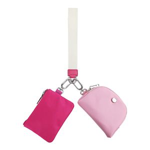 Lu-Bolso de muñeca multifuncional para mujer, minibolso con llavero, tarjeta bancaria simple portátil, multifuncional