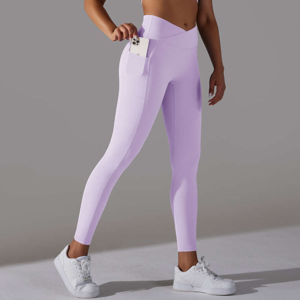 Lu Pant Align Leggings Leggings de cintura alta para mujer, sensación desnuda, pantalones deportivos para mujer, pantalones para correr con bolsillo, gimnasio, leggings energéticos de alta elasticidad, Yoga Lu Lemon LL 202