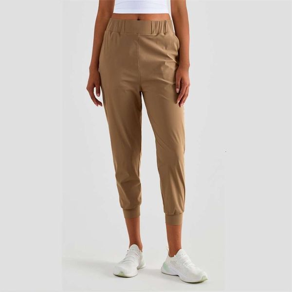 Lu Pant Align Lemon High Femmes Sport Couleur Unie Taille Poche Pantalon De Yoga Grande Taille Lâche Legging À Séchage Rapide Push Ups Gym Fiess Sportswea