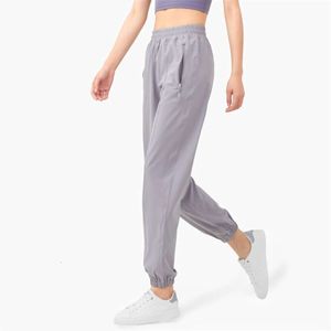 Lu Pant Align Lemon Pocket Effen Yoga Rits Kleur Dames Hoge Taille Sportbroek Grote maten Losse legging Push Ups Tennis Gym Fiess Clothin