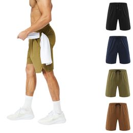 Lu sneldrogende sportshorts heren casual broek loslopend ademend trekkoord 5/4 fitnessbroek grote xxxl middenbroek onzichtbare zak