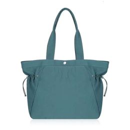 Lu Side Cinch Shopper Bag Shopping Sac à main Sacs de rangement Grande capacité Multifonctionnel Fitness 18L Ceintures Sac Sac à dos urbain avec marque 163