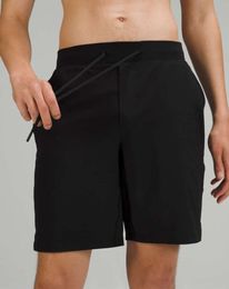 Lu été hommes sport Yoga course Shorts Jogging Fitness course jambières d'exercices séchage rapide hommes formation Gym pantalons de sport lulu 55