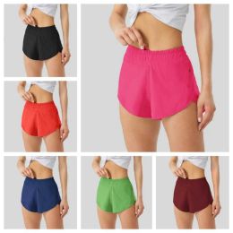 Lu zomerbaan die 2,5-inch hotty hete shorts los ademende snel drogende sport dames yogabroek rok veelzijdige casual zijzak gy