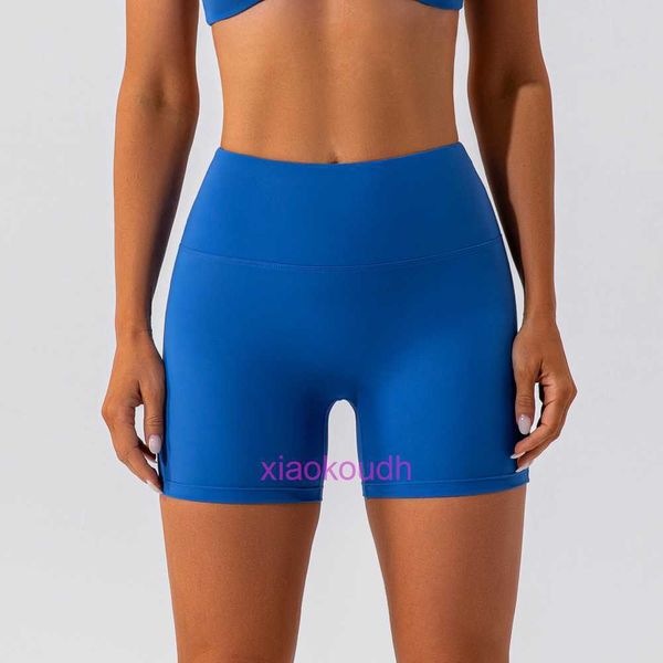 Lu Woman Yoga Sports Biker Hotty Hot Shorts Nude Nude Womens Hip Levant Running Right Adapter High Waited Training Leggings