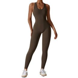 Lu dames bodysuits voor yoga sport jumpsuits uit één stuk sport snel drogen workout bh's sets mouwloze playsuits fitness casual