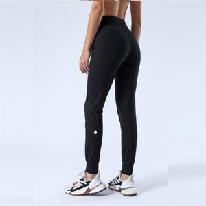 Lu Women's New Yoga Wear Pull Corde Stretchy High Washing Jogging Jogging Pantals Sports Fiess Pantalon décontracté