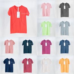 Camiseta de manga corta Lu Yoga Swiftly Tech, Top deportivo para mujer, camiseta para correr de secado rápido para exteriores, camiseta para mujer, camiseta para gimnasio, camiseta sin mangas de velocidad rápida