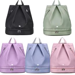 Lu Women Yogo Sac à dos sac nouveau sec et humide séparé avec un stockage de chaussures étanche pour LL Fit Gym232J