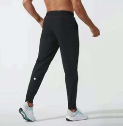 LU Womens LL Pantalon de jogging long pour homme, tenue de yoga, séchage rapide, cordon de serrage, poches de gym, pantalon de survêtement, pantalon décontracté, taille élastique, fitness 51