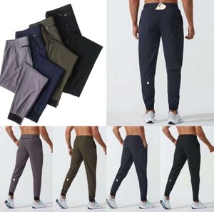 LU Womens LL Pantalon long de jogging pour homme, tenue de yoga, séchage rapide, cordon de serrage, poches de gym, pantalon de survêtement, pantalon décontracté, taille élastique, fitness, toutes sortes de mode, nouveau