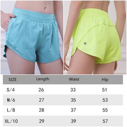 LU-YDPF62 dames yoga-outfit hoge taille shorts oefening korte broek fitness slijtage meisjes lopen elastische volwassen sportkleding rijbakken ademend