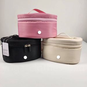 sac de yoga lu sacs de créateurs pour femmes sac à cosmétiques sac de rangement de capacité 3.5L sac à main à fermeture à glissière ovale à accès supérieur