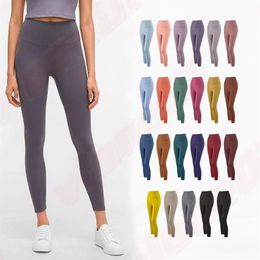 Lu Yoga Fitness Pantaloni da yoga atletici Donne Ragazze Vita alta Corsa Abiti sportivi Leggings sportivi da donna Camo Pant Workout173Y