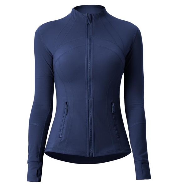 LU Veste de Yoga pour Femme, Manteau de Sport d'entraînement, Veste de Fitness, vêtements de Sport à séchage Rapide, Haut Solide, Sweat-Shirt zippé, vêtements de Sport, vêtements de Sport