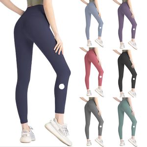 LU- Yoga Leggings Femmes Shorts Tenues Courtes Lady Sports Pantalons Pour Dames Exercice Fiess Wear Filles Running Leggings Gym Slim Fit Align Pants S-xxxl