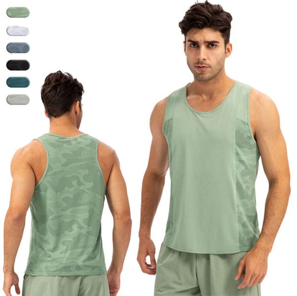 Lu Yoga Lemon Algin Hombres Ropa de gimnasio Sin mangas Deporte Entrenamiento Chaleco Correr Entrenamiento Camiseta sin mangas Elástico Fitness Transpirable Hombre Activewear LL Align fashion