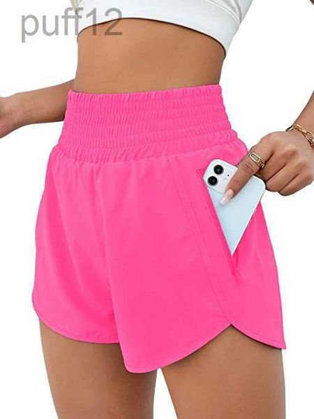 Lu Yoga Lemon Algin Femmes Shorts sport Hotty Hoty Hot High Taist Track That Running Leggings SIDE POCHET