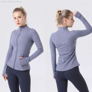 Lu Yoga LU-088 2022 Yoga femmes définir entraînement Sport manteau Fiess veste Sport séchage rapide vêtements de Sport haut solide fermeture éclair sweat Sportwear vente chaude vêtements de gymnastique