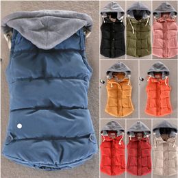 LU Yoga Outfit Outdoor JacketsHoodies Dames Donsparka Vest Jas Tops Dames Bovenkleding Jassen Winter Dikke Jas Casual W252a