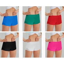 Lu Yoga tenues femmes Sport Shorts décontracté Fitness Hotty pantalons chauds pour femme fille entraînement Gym course vêtements de Sport Lu avec poche à glissière Qu 79