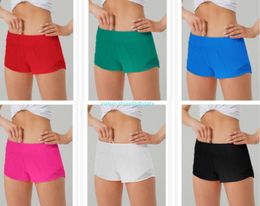 Lu Yoga Tenues pour femmes shorts sportifs décontractés Fitness Hotty Pantalons chauds pour une fille d'entraînement pour une fille de gym