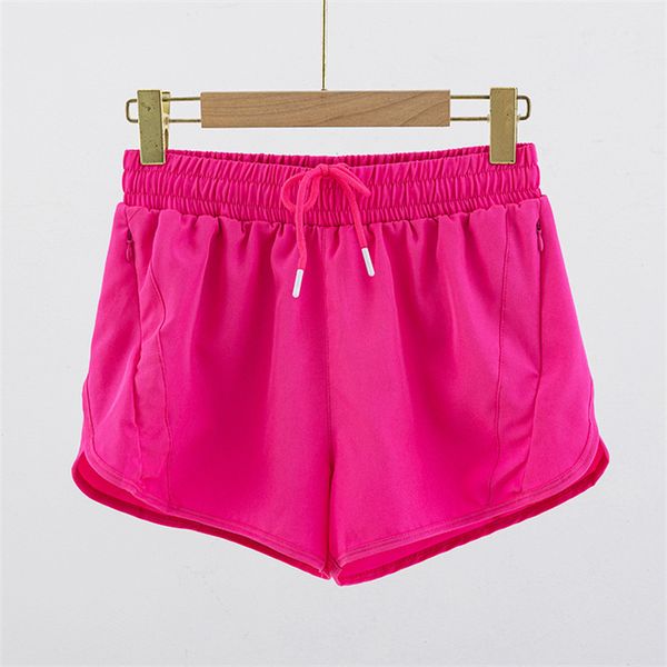 Lu pantalons de sport de Yoga faux deux pantalons de yoga en gaze shorts de sport américains pantalons d'entraînement de gymnastique antidérapants à séchage rapide pour femmes