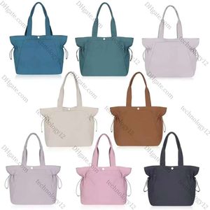 Lu Yoga Opbergtas Zeven Kleuren Grote 18l Capaciteit Lichtgewicht Herbruikbare Zij-cinch Shopper Designer Schoudertas Tote Bag