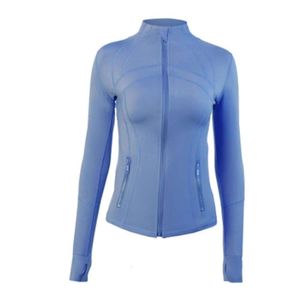 LU YOGAS Jacket Women Yoga Outfits Define Workout Coat Jackets Sport Rapid Dry ActiveWear Top Solid Switshirt Topsweater barato 24