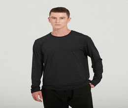 Lu30 Fitness sport t-shirt à manches longues automne nouveau haute élastique séchage rapide col rond 1716920