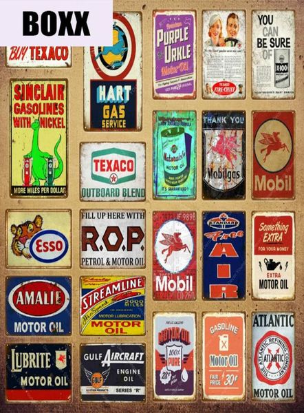 Lubrite Motor Huile Vintage Metal Tin Signes Sinclair Gasoline Affiche Bar Pub Garage Decor Retro Wall Art Painting Plaque Yi1613115348