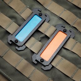 Luc Tactical MOLLE NOCTILUCTE MARK BLUE Orange MOLLE ACCESSOIRES PLAST SACKPACK ÉQUIPEMENT COMPATIBLE EDC OUTROOR TOLLES